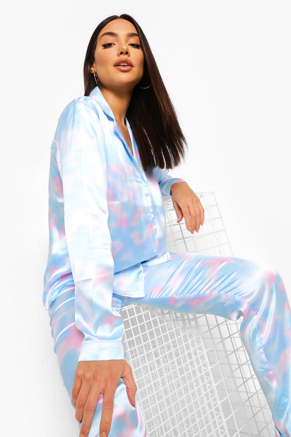 pastel tie dye pajamas